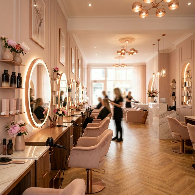 Luxury salon interior